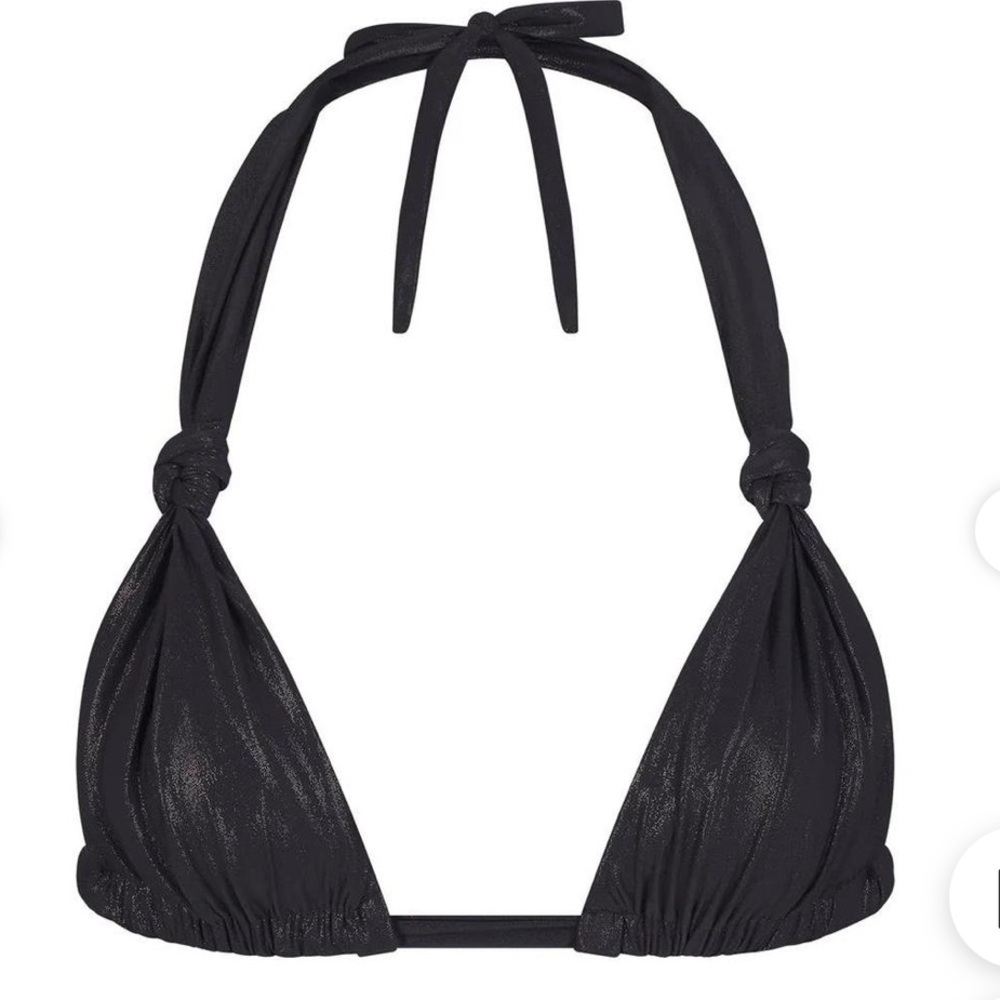 SKIMS Liquid Shine Onyx Bikini Top